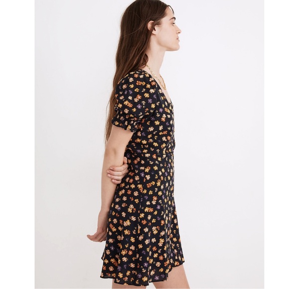 Madewell Do Well Navy Floral Mini Dress - Picture 2 of 10